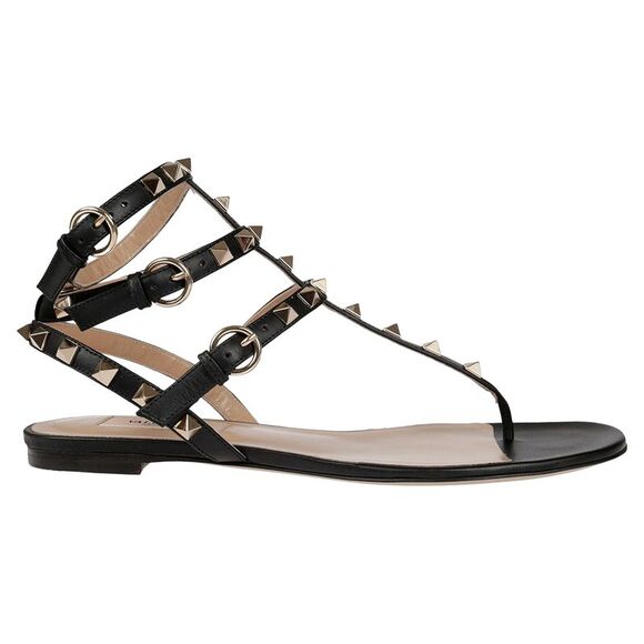 Valentino Garavani Rockstud Flip-Flop Sandals - Picture 1 of 3